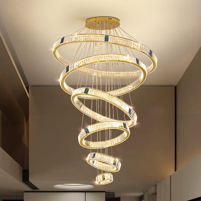 【折扣价】别墅客厅复式楼挑空大吊灯自建房楼梯吊灯楼中楼酒店大