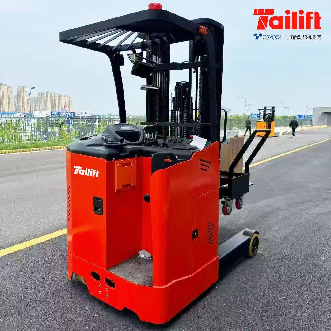 FBR前移式堆垛车电动装卸搬运三向升高叉车窄巷道堆高机