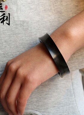 紫檀黑檀木外弧内方新设计简约复古妇女节男女情侣款式手环手镯