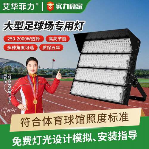跨境户外模组球场灯1000W广场码头杆投射灯LED足球场照明灯