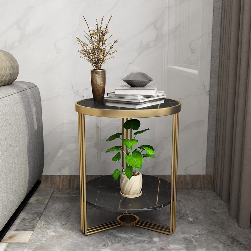 北欧沙发边几意式轻奢大理石简约现代床头柜小茶几双层圆形桌角几,住宅家具,角几/边几,淘宝优惠券,粉丝福利购,淘宝优惠卷