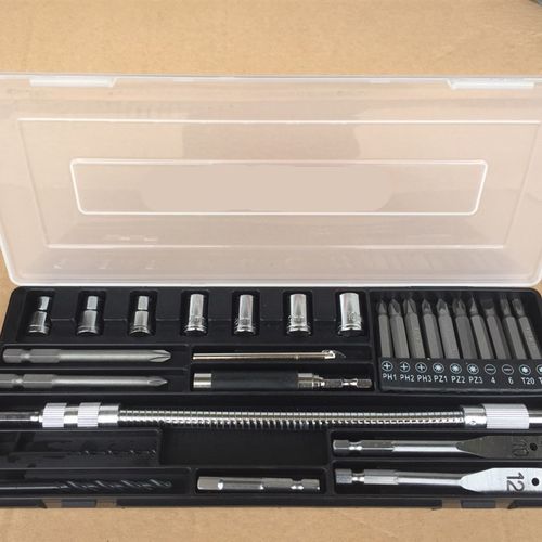 多功能冲击钻钻头批头26件套装 电钻配件 五金工具组合软轴连接杆