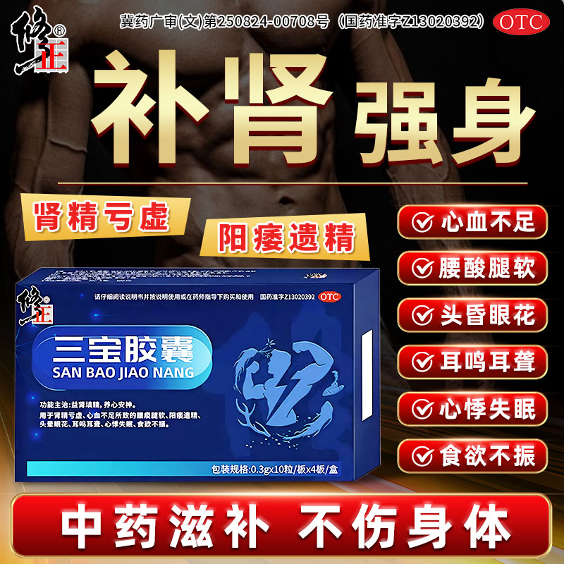 [修正]三宝胶囊0.3g*40粒/盒