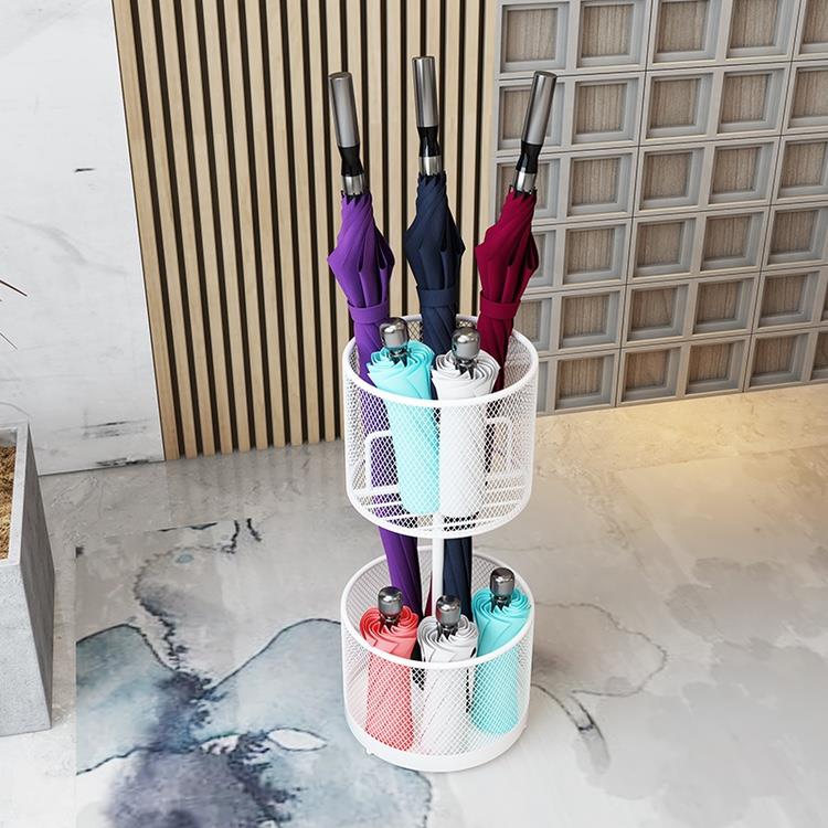 【折扣价】圆形双层雨伞架家用入户门口雨伞桶商用折伞短伞收纳架