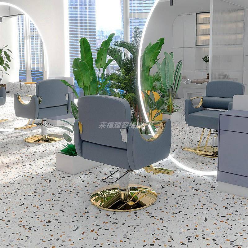 【折扣价】3Y好质量理发椅不锈钢扶手发廊剪发椅子美发椅大工凳洗