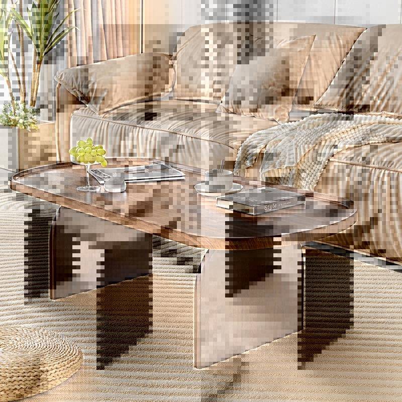 【折扣价】轻奢小户型茶几简约长椭圆形家用客厅茶几办公室会客茶