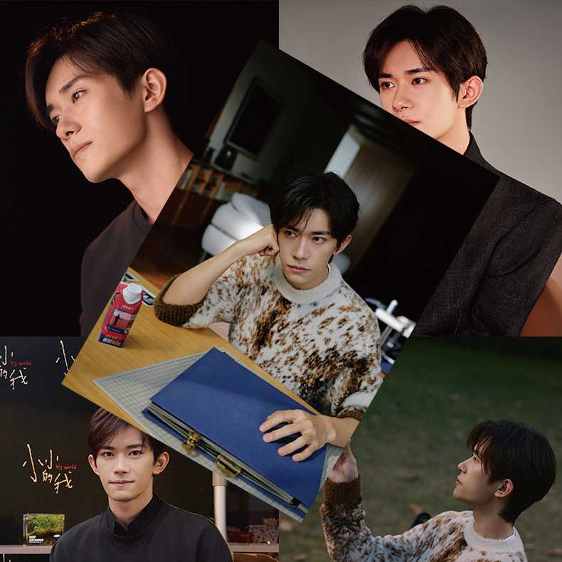 易烊千玺海报 高清铜版纸1套8张 TFboys签名写真宿舍墙贴纸装饰画