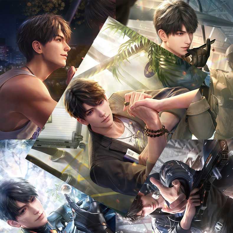 夏已昼海报 高清铜版纸1套8张 动漫周边宿舍墙贴纸装饰画背景墙