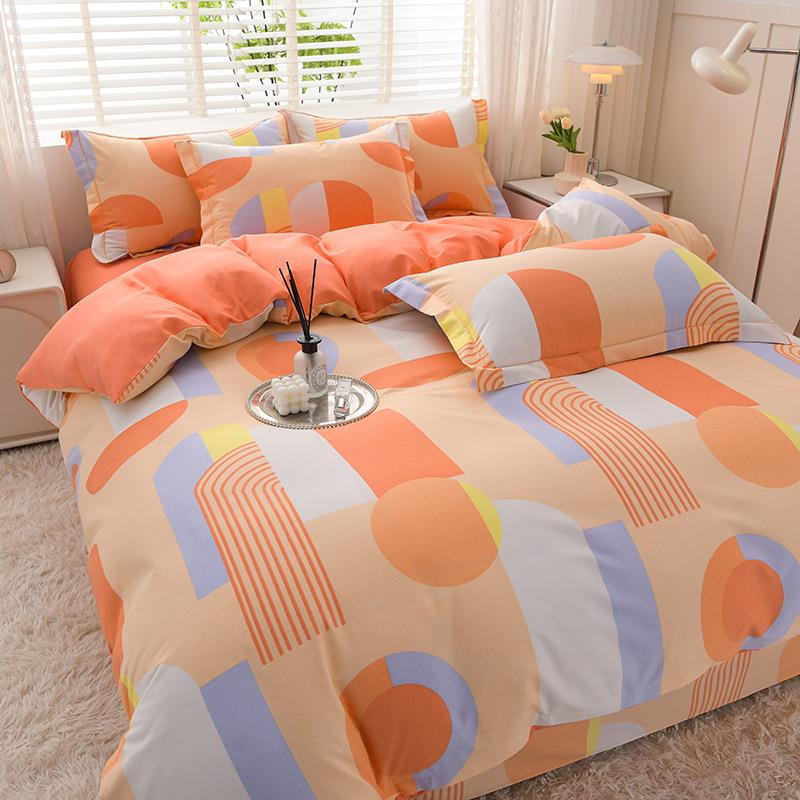 【折扣价】A类加厚全棉磨毛四件套秋冬单双人被套纯棉宿舍三件套