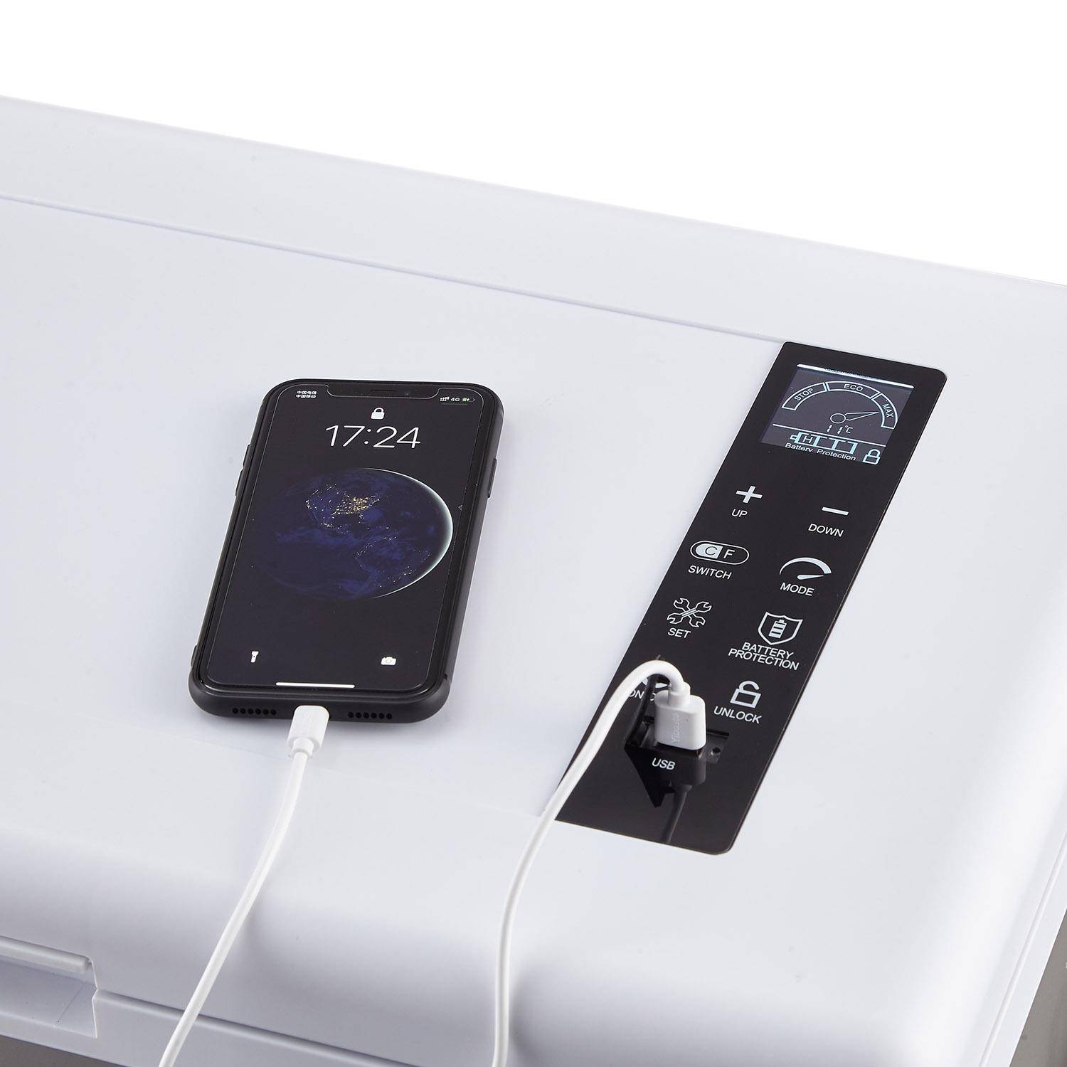 域拓35L车家二用压缩机车载冰箱户外旅行便携小冰箱公寓小冰箱