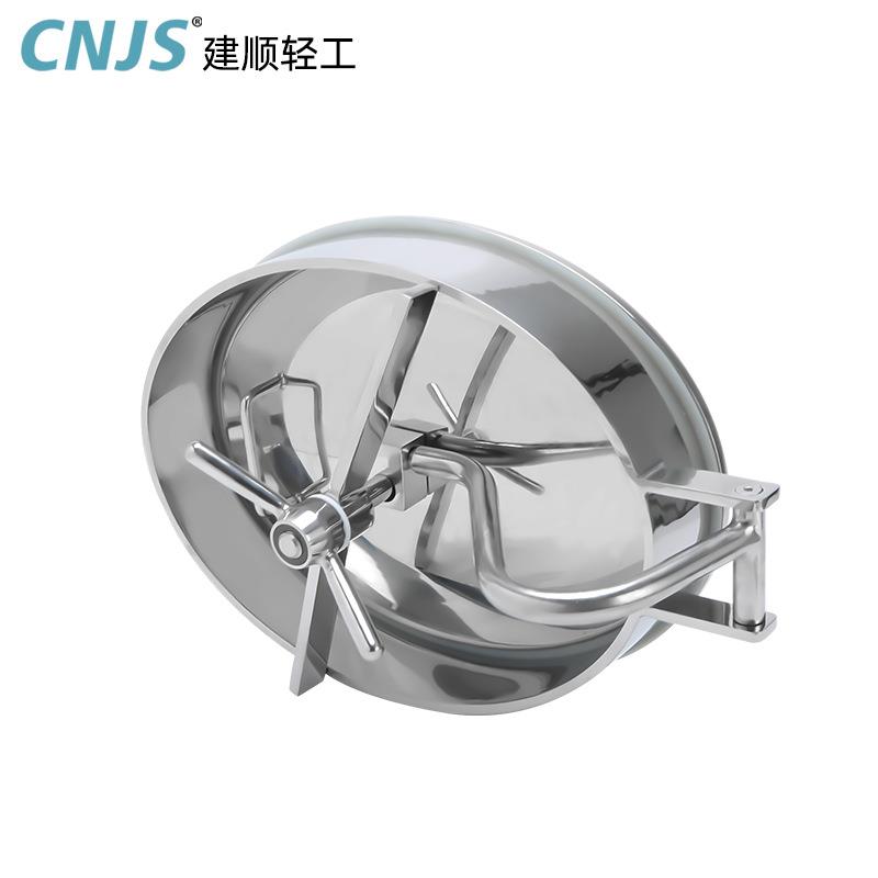 椭圆内开人孔不锈钢卫生级常压非标侧开承压力发酵罐反应釜人孔盖