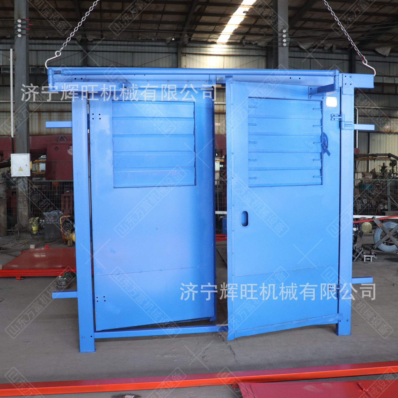 煤矿井下控风压用百叶窗市全自动红外线电液PLC控制防夹无压风门