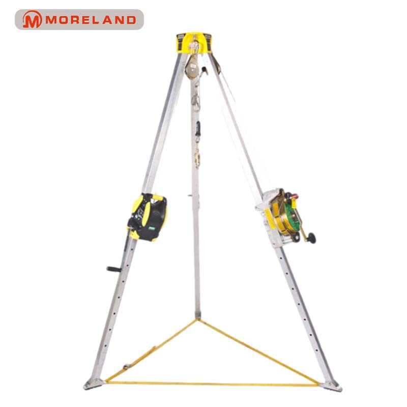 吊葫芦支架救援三脚架高强度消防支架配速差自控器手拉葫芦三脚架