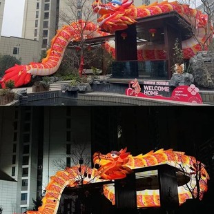 巨型充气龙气模定制发光景区游乐园美陈装 饰卡通气膜大型充气模型