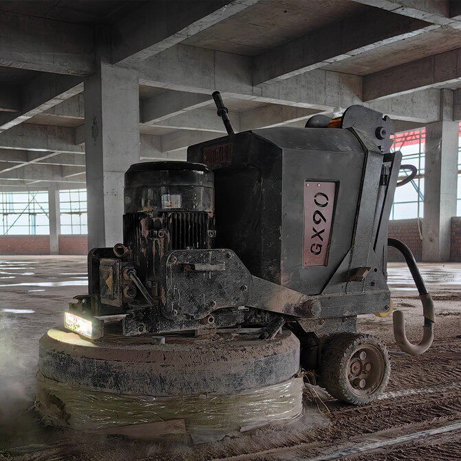 GX85/GX90遥控固化地坪研磨机无线智能水泥地面车库厂房车库翻新