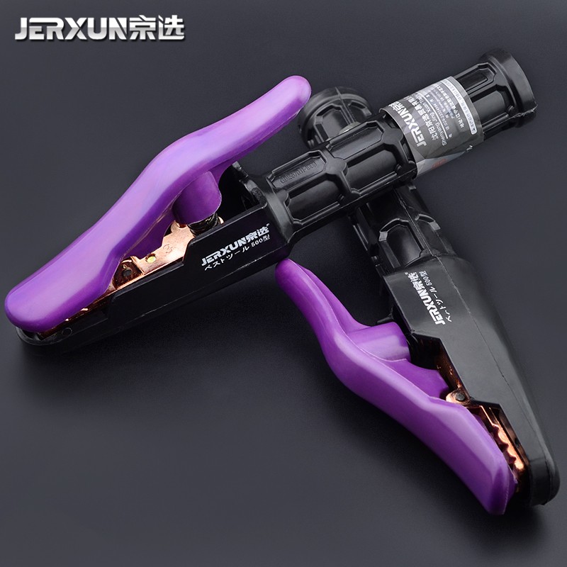 京选电焊钳焊夹不烫手小型电焊机0A黄铜工业级焊把钳子