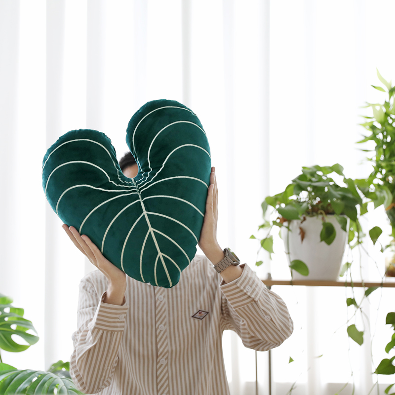 装典美家NS风网红热带植物异型民宿抱枕靠垫床头沙发客厅