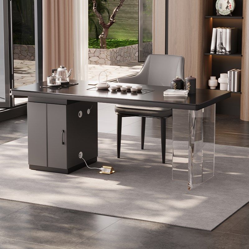 现高端纯黑岩板茶台客厅家用小户型多功能烧水壶一体功夫泡茶桌,住宅家具,家用茶台/茶桌,淘宝优惠券,粉丝福利购,淘宝优惠卷