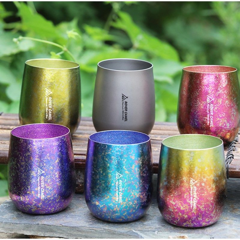 揽胜户外纯钛双层露营防烫隔热咖啡杯个人金属彩钛茶,户外/登山/野营/旅行用品,水杯,淘宝优惠券,粉丝福利购,淘宝优惠卷