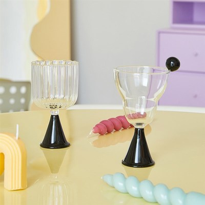 Eness s 中古风复古酒杯高脚杯ns轻奢小资红酒杯气泡酒杯