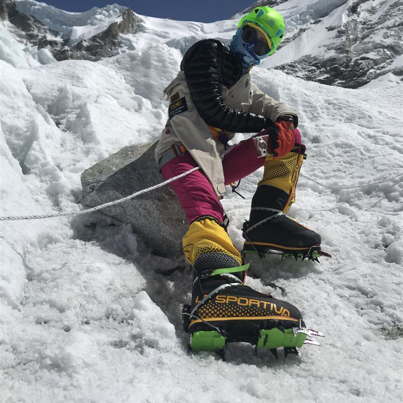 兄弟雪豹十四齿捆绑A走式探险登山锰冰S5行全卡攀钢冰爪