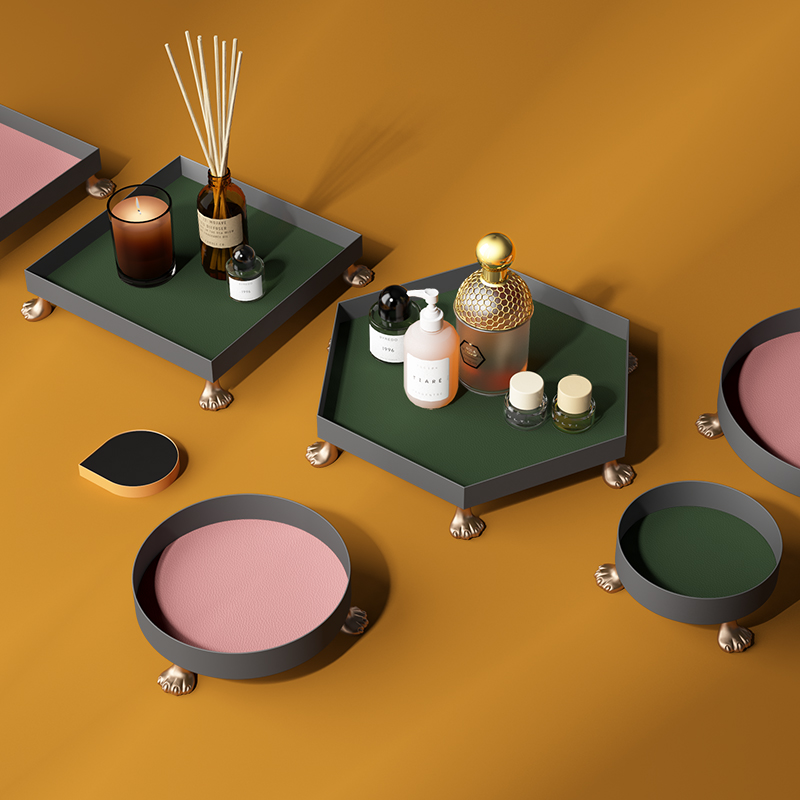 [空之喵喵]猫爪ns桌面收纳盒香薰托盘创意品家用