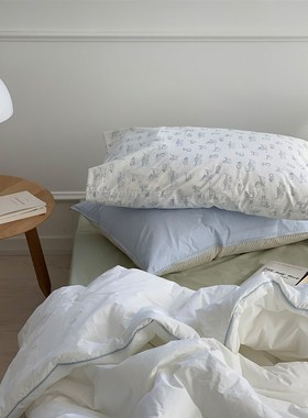 ca蓝色猫咪印花信封款全棉ns单人清新*7