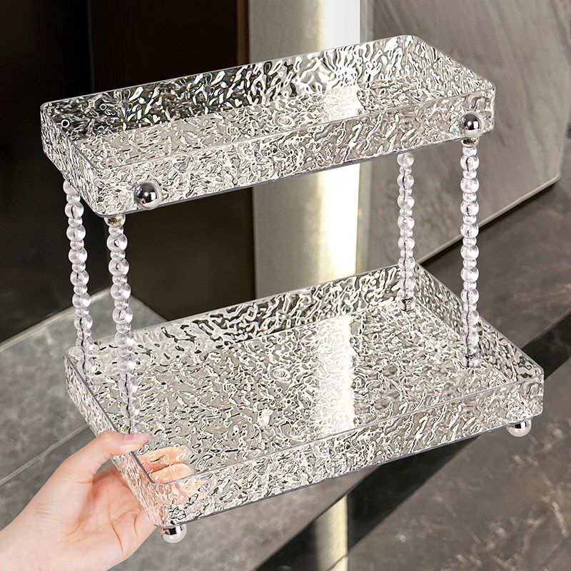 轻奢水波纹台浴室卫生间台面品品收纳架托盘,家庭/个人清洁工具,浴室角架/置物架,淘宝优惠券,粉丝福利购,淘宝优惠卷