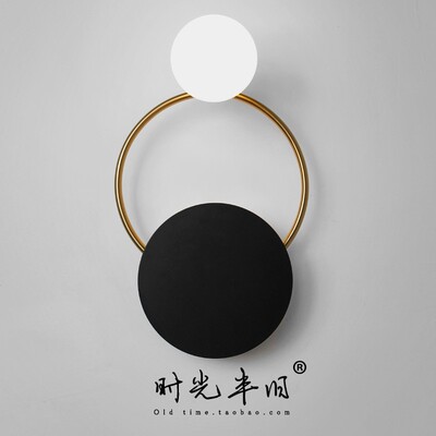 极简壁灯简约后现客景背厅墙灯卧室床术艺头轻奢壁灯