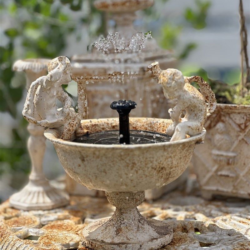 铸铁俩小孩嬉水花盆杂货装饰户外庭院摆件喷泉,家居饰品,户外/庭院摆件,淘宝优惠券,粉丝福利购,淘宝优惠卷