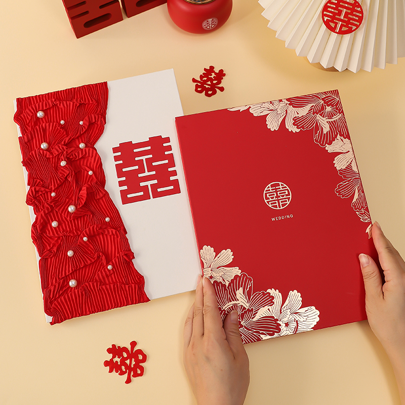 结婚礼金簿婚礼嘉宾礼簿签到本创意签名册礼单账本喜事随礼记账本