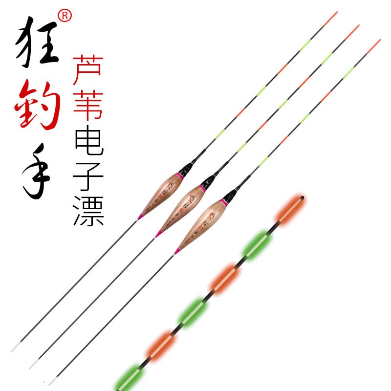 夜光漂水无影超亮芦苇电子浮漂狂钓手鱼漂浮标高灵敏度鱼漂