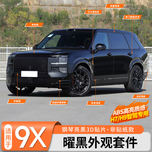 【免拆覆盖安装】极氪9X曜黑外观