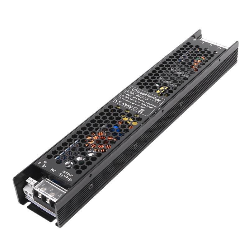 【折扣价】LED调光驱动12V200W无频闪室内可控硅0-10V恒压调光电