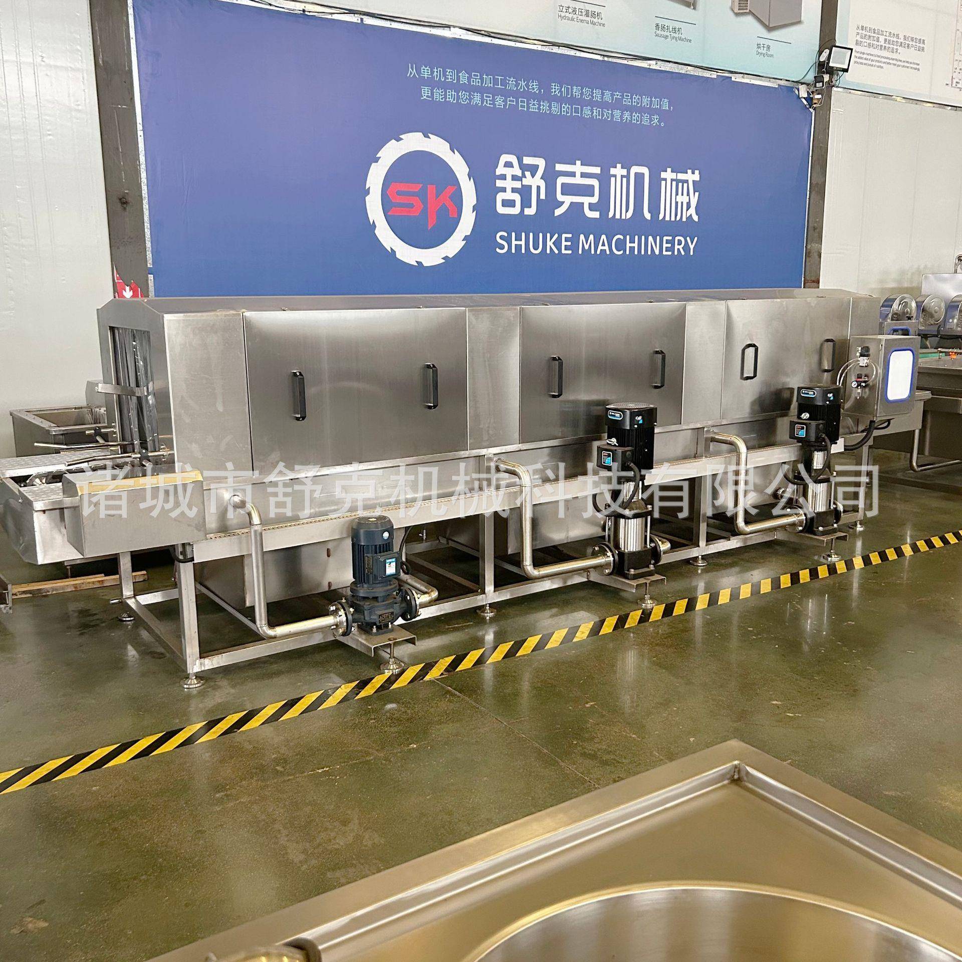 高压喷淋豆芽筐餐盘洗筐机连续式去油污塑料周转筐清洗机厂家