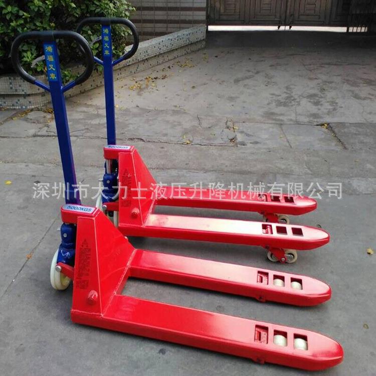 /4/5/10吨手动搬运车液压托盘叉车手推地牛唧车拖板车