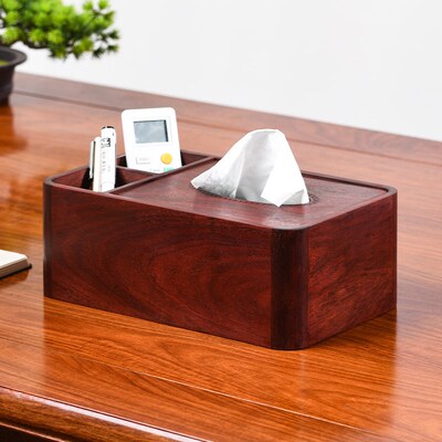 赞比面血檀多功能收纳茶几抽复盒客厅纸古素亚纸巾收纳盒