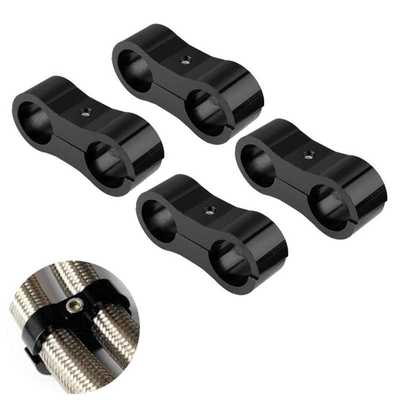 4PCS 铝合金油管软管分离器连接器AN4 AN6 AN8 AN10油燃油软管线