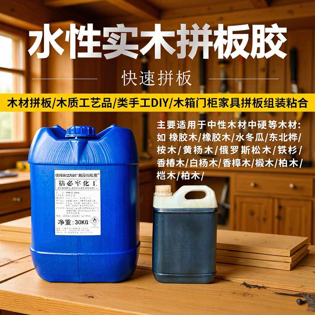 硬木实木拼板胶木材胡挑木花梨木家具木工胶水  白胶图片
