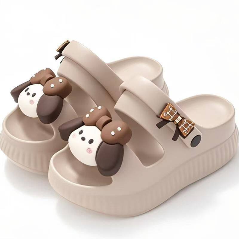 888加厚底EVA增高可爱卡通两穿凉鞋