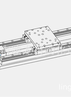 【折扣价】手动重型精密滑台手动X轴手动位移台钢板ZZ180123机器