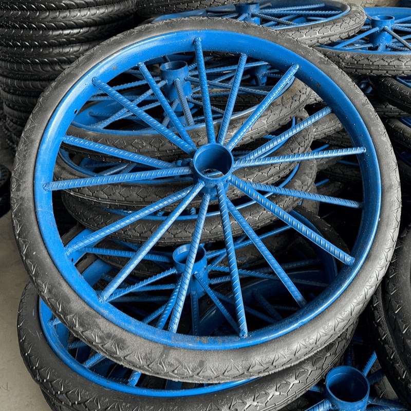 加厚钢筋实心子斗车手推车劳动车架子车翻斗车26寸26X21/2