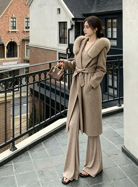 YanHe毛呢外套羊绒大衣女冬季