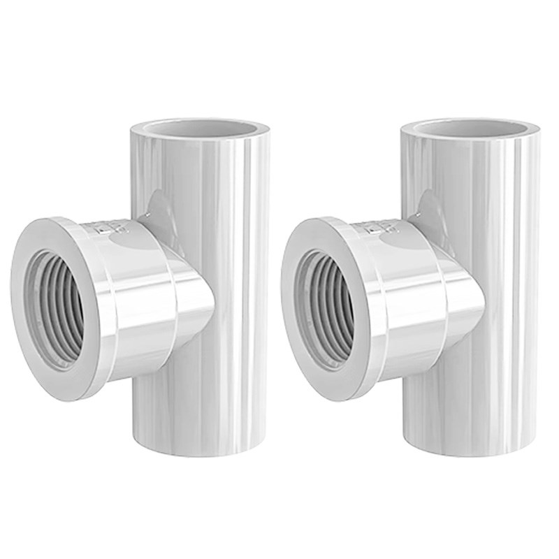 PVC内牙立体三通内丝内螺接头螺纹管件配件4分6分1寸20转25变32mm