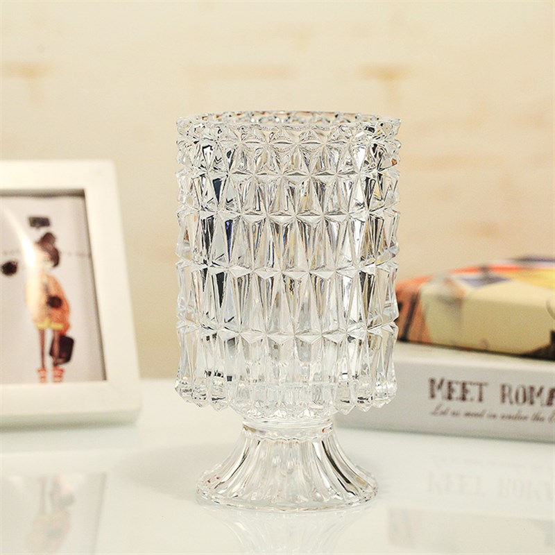 透明水培玻璃花瓶绿萝植物花器加厚玻璃笔筒客厅装饰品