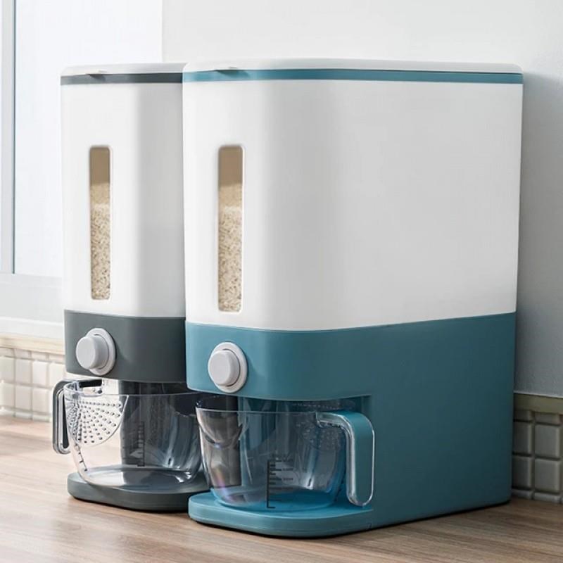 Kitchen Rice Storage Box Automatic Cereal Dispenser Boxs Moi