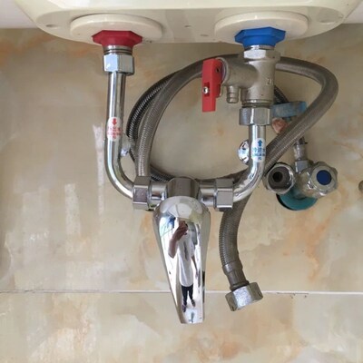 电热水器配件冷热水龙头混水阀明装水阀淋浴混合阀U型配大全