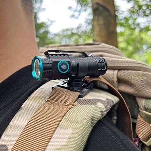 手电筒灯夹背包肩带配件多耐福迷你手电固定夹登山杖水袋水管夹