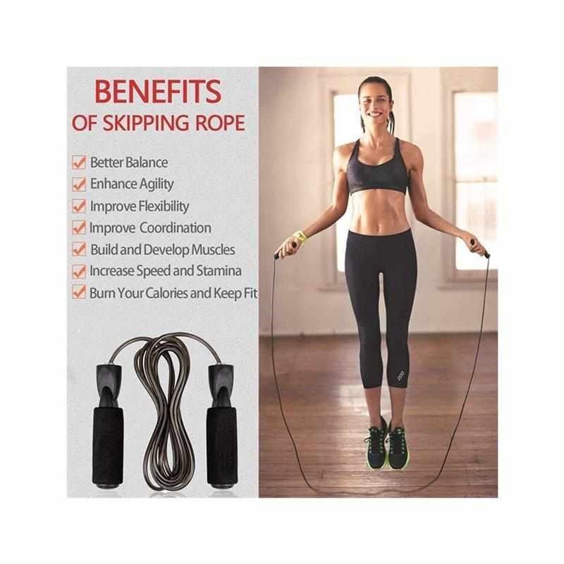 Adjustable Length Steel Wire Jump Rope Boxing Speed Skipping