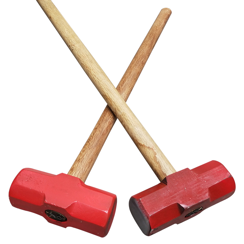 新钢锻打木柄八角锤锤子榔头标准重量8/10/12/14/16/18/20磅铁锤